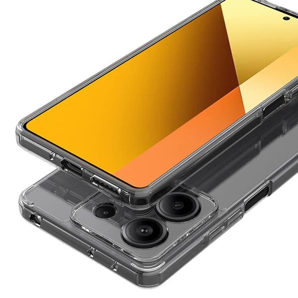 Skyddsfodral - Crong - Crystal Shield Cover - Transparent - Xiaomi Redmi Note 13 4G - Stötsäker