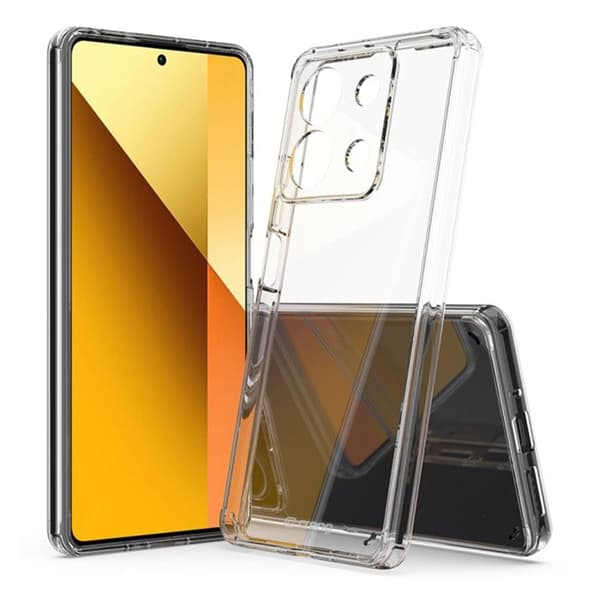 Skyddsfodral - Crong - Crystal Shield Cover - Transparent - Xiaomi Redmi Note 13 4G - Stötsäker