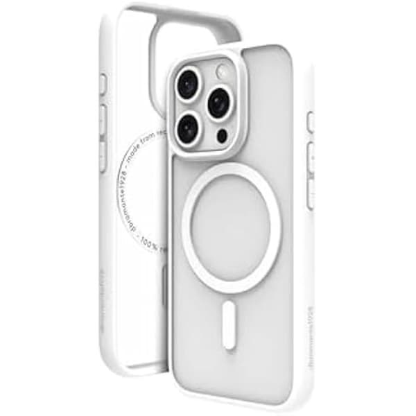 Coque - DBRAMANTE1928 - iPhone 16 ProMax - Läder - Vit - Kompatibel med MagSafe