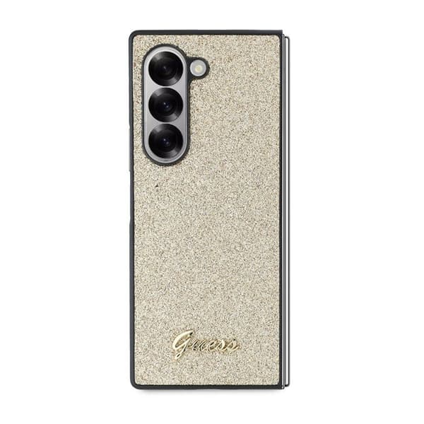 Samsung Galaxy Z Fold6 Fodral - Guess Glitter Script (GUHCZFD6HGGSHD) - Guld