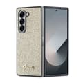 Miniatyrbild 1 av 6: Samsung Galaxy Z Fold6 Fodral - Guess Glitter Script (GUHCZFD6HGGSHD) - Guld