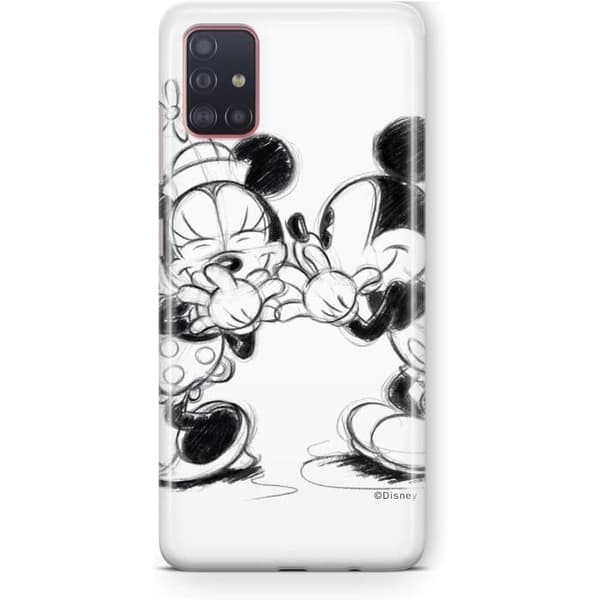 Mobiltelefonfodral för Samsung A51 Original och officiellt licensierat Disney-motiv Mickey Minnie 010 Perfekt ad