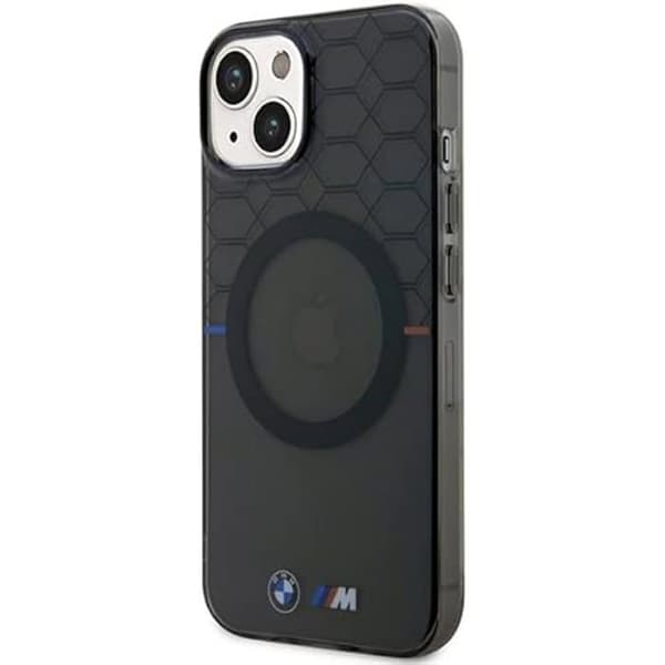 Skyddshölje - BMW - iPhone 14 Plus - Hård - Grå mönster - PU/PC