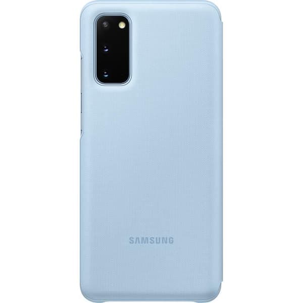 Etui folio LED View Cover - Samsung - Galaxy S20 - Blå - Vävt material - Semihård