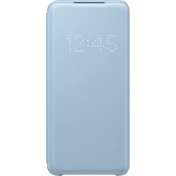 Etui folio LED View Cover - Samsung - Galaxy S20 - Blå - Vävt material - Semihård