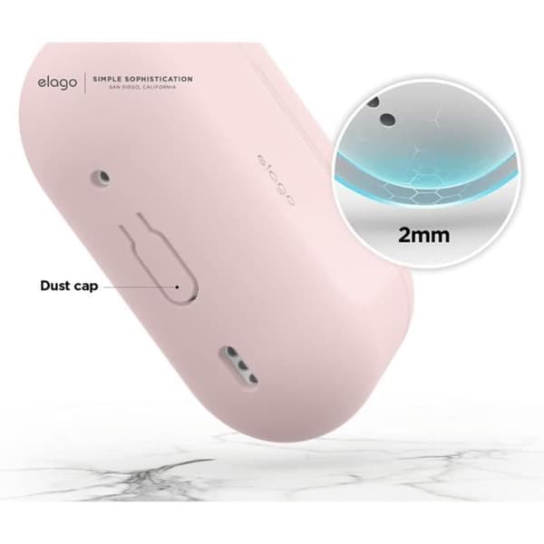 Siliconebasetui Elago för AirPods Pro 2 Lovely Pink