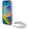Miniatyrbild 4 av 6: Coque för iPhone 16 Pro Max - Guess IML Palms Triangel med Perldekor MagSafe (GUHMP16XHPCTPLSU) - Lila