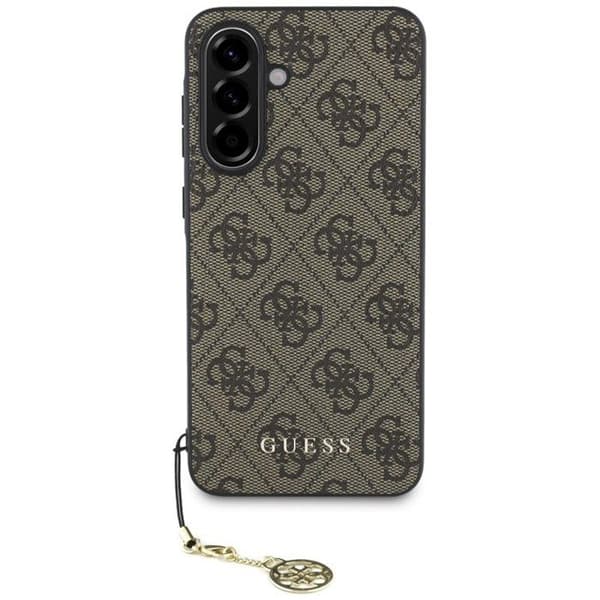 Coque för Samsung Galaxy A36 5G (brun), kollektion Guess 4G Charms