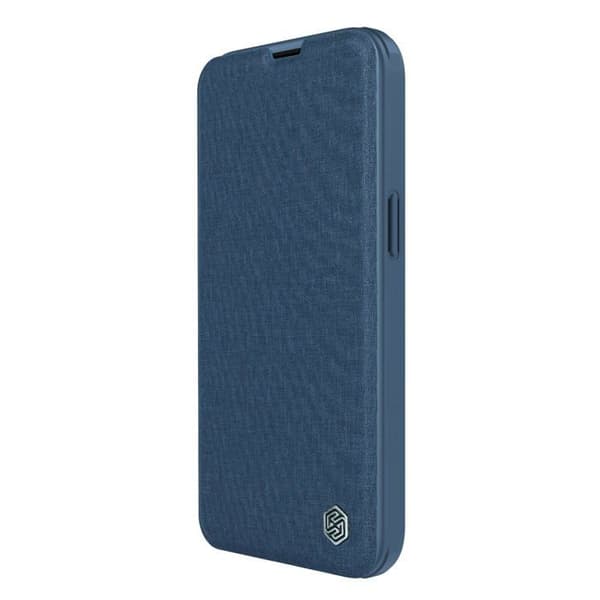 Nillkin QIN CLOTH PRO CASE FÖR IPHONE 14 PLUS KAMERAHUS HOLTARDECKNING MED FLIP BLÅ