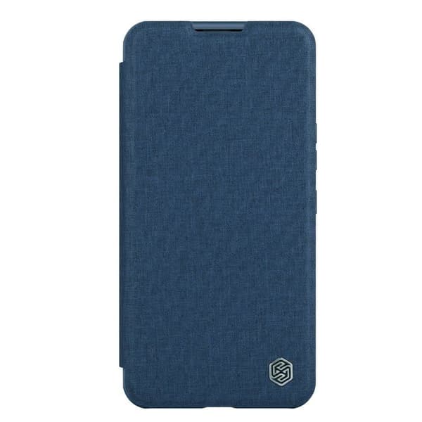 Nillkin QIN CLOTH PRO CASE FÖR IPHONE 14 PLUS KAMERAHUS HOLTARDECKNING MED FLIP BLÅ