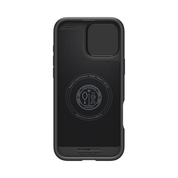 Coque för iPhone 16 Pro - Spigen - Optik Armor Mag - TPU/PC - Kompatibel med MagSafe - Air Cushion skydd