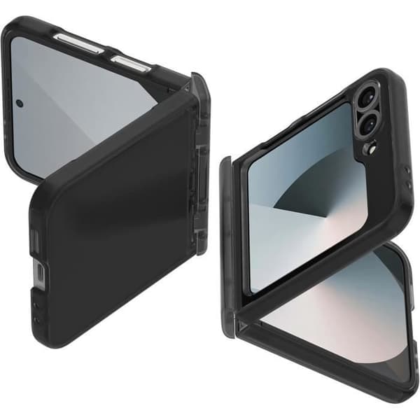 Coque - Spigen - Ultra Hybrid Pro - Kompatibel med Samsung Galaxy Z Flip 6 - Frostgrå - Dubbel lager