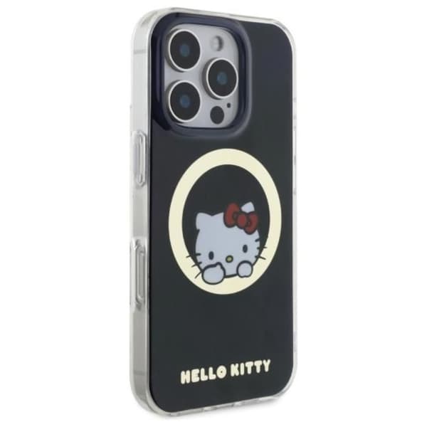 Coque för iPhone 16 Pro Max - Hello Kitty Hardcase IML Sweet Kitty MagSafe (HKHMP16XHSHSWKK) - Svart
