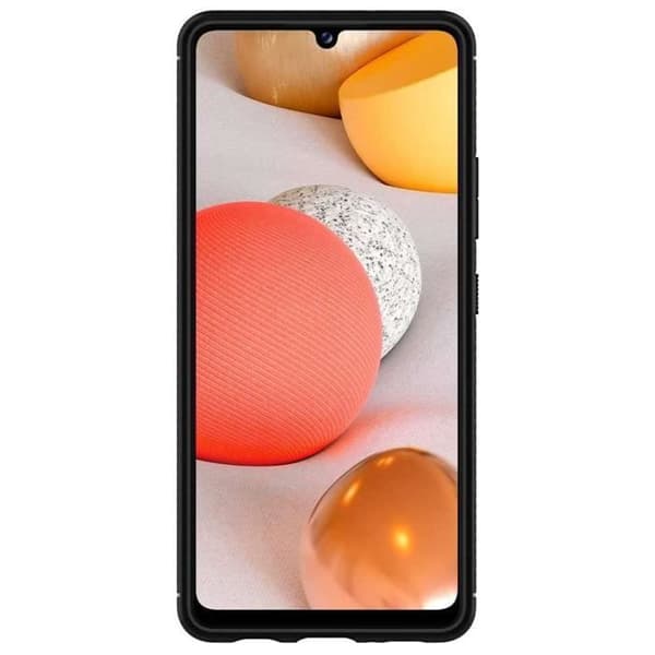 Coque - Spigen - Rugged Armor - Kompatibel med Samsung Galaxy A42 - Halkfri - Silikon