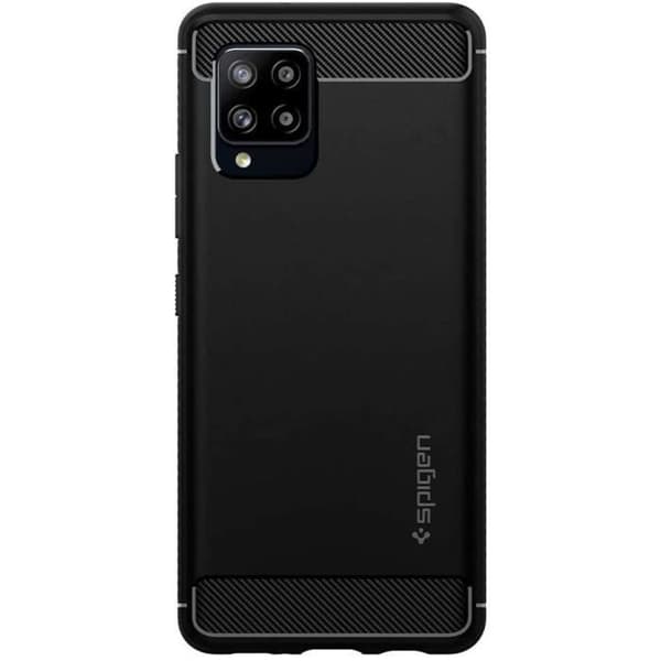 Coque - Spigen - Rugged Armor - Kompatibel med Samsung Galaxy A42 - Halkfri - Silikon