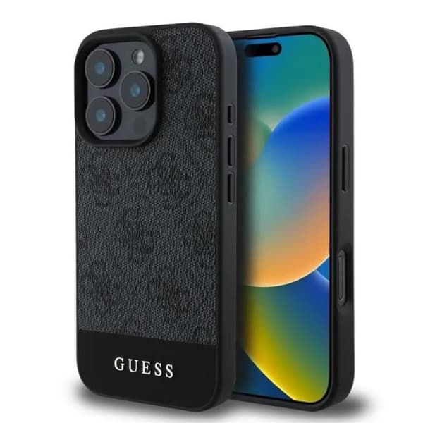 Coque - GUESS - GUHCP16XG4GLGR - iPhone 16 Pro Max - Syntetiskt läder - Överlägsen skydd