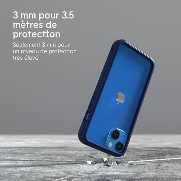 RhinoShield Bumper Case Kompatibel med iPhone 13 Mini CrashGuard NX - Anpassningsbar Tunn Skydd - Svart