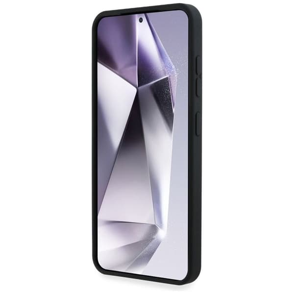 Coque för Samsung Galaxy S25 (Svart) Karl Lagerfeld Silikon Dubbelhuvud och MagSafe Cirkel