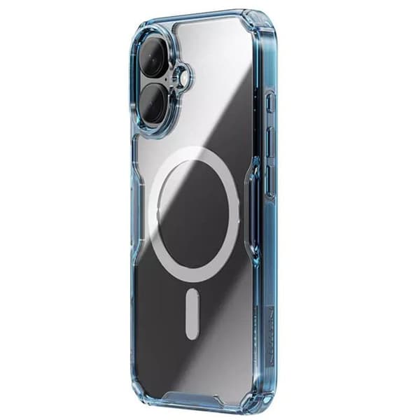 Coque för iPhone 16 Plus Natur TPU Pro Magnetisk Fodral - Nillkin - BlåAktiv