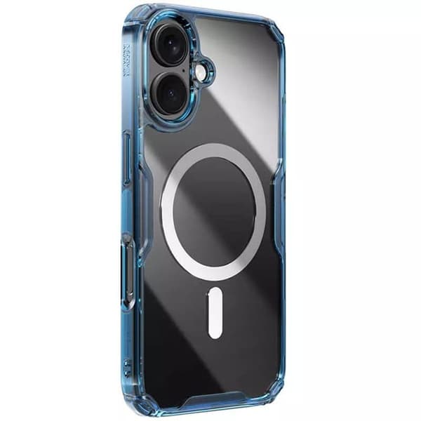 Coque för iPhone 16 Plus Natur TPU Pro Magnetisk Fodral - Nillkin - BlåAktiv