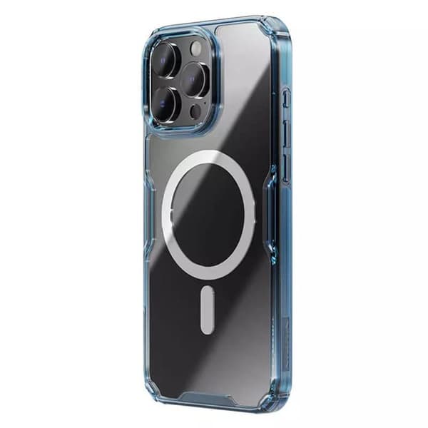 Coque för iPhone 16 Pro Nature TPU Pro Magnetic Case - Nillkin - BlåAktiv