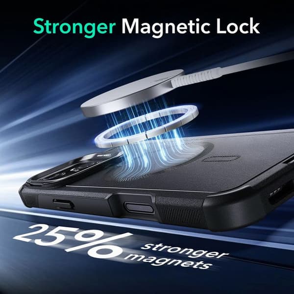 Coque för iPhone 16 Pro - ESR Cyber Armor Kickstand - Svart