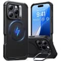 Miniatyrbild 1 av 6: Coque för iPhone 16 Pro - ESR Cyber Armor Kickstand - Svart