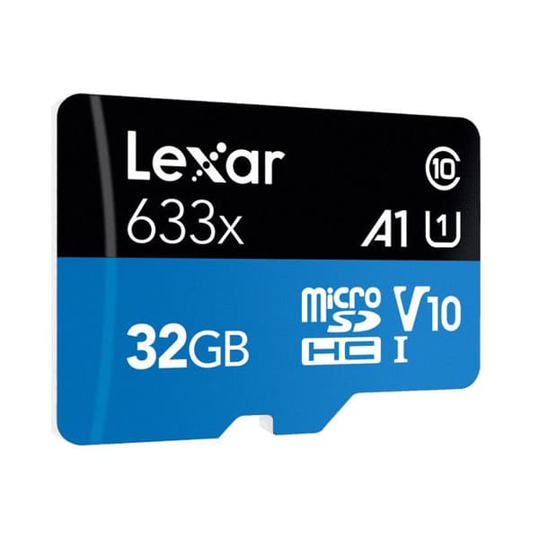 Lexar MicroSDHC 32GB Class 10 UHS-I 45/95MB/s Minneskort - 0843367128884