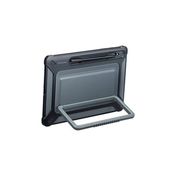 Förstärkt bakskydd - Samsung - Galaxy Tab S9 - Svart - Militär motståndskraft - Ställfunktion
