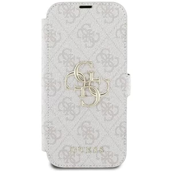 Coque för iPhone 16 Pro Max - Guess Book 4G (GUBKP16X4GMGPI) - Rosa