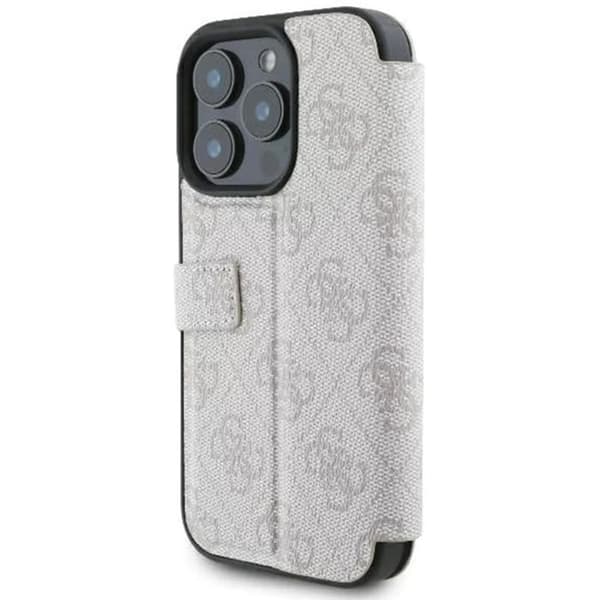 Coque för iPhone 16 Pro Max - Guess Book 4G (GUBKP16X4GMGPI) - Rosa