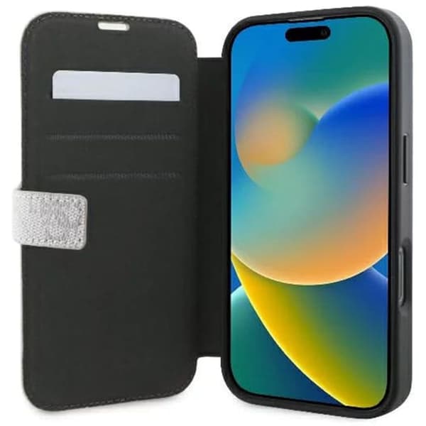 Coque för iPhone 16 Pro Max - Guess Book 4G (GUBKP16X4GMGPI) - Rosa