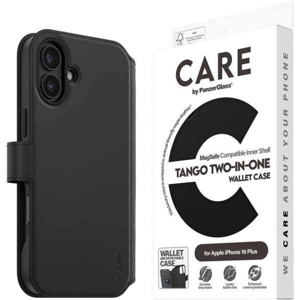 Etui plånbok CARE BY PANZERGLASS för Apple iPhone 16 Plus