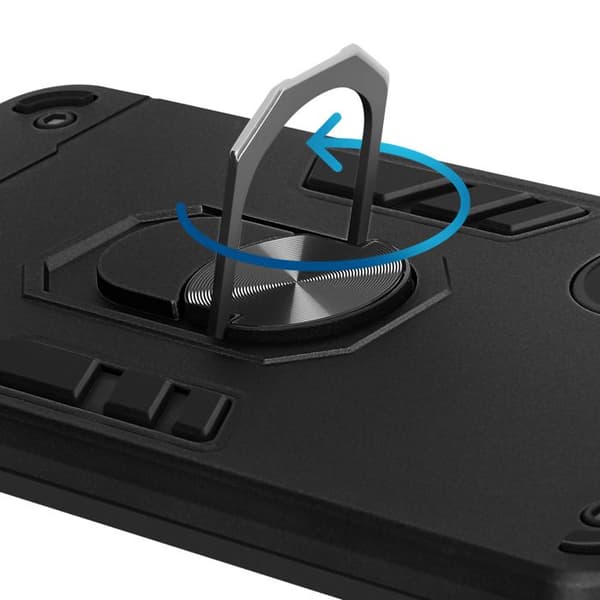 Coque för Samsung Galaxy A36 Ringstöd Antichock Svart
