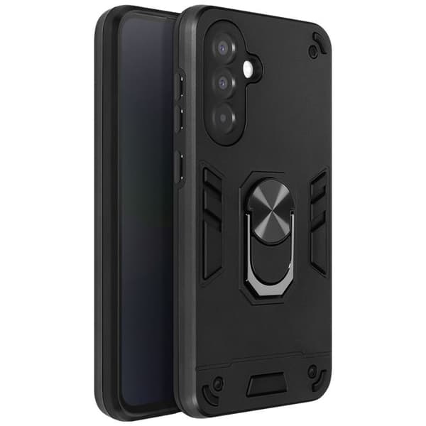 Coque för Samsung Galaxy A36 Ringstöd Antichock Svart