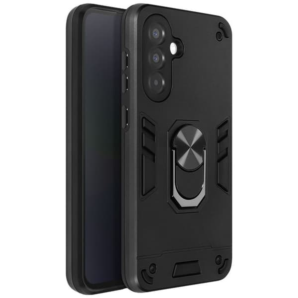 Coque för Samsung Galaxy A36 Ringstöd Antichock Svart