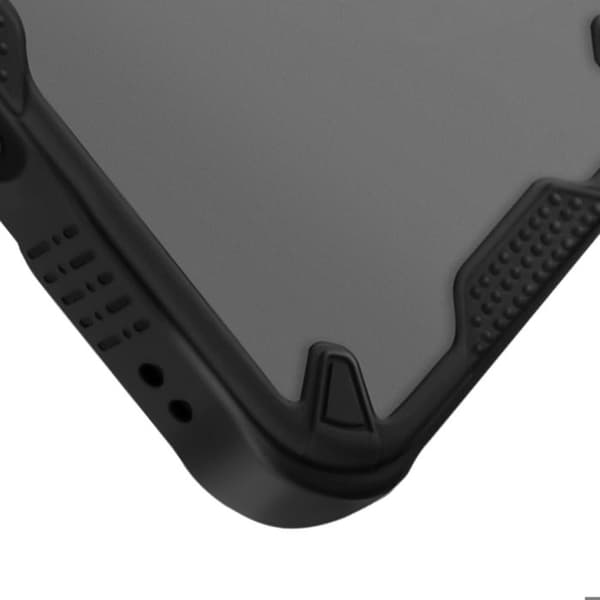 Stötsäker Coque för iPhone 16 Pro Förstärkta Hörn Matt Antikrack Svart