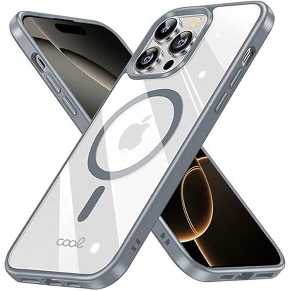 Coque - COOL - iPhone 16 Pro - Magnetisk - Silverkant - Kompatibel med MagSafe