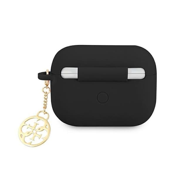 Telefonfodral - Guess phone bumper - FEA3SILRE - GUAPLSC4EK Silikonfodral för AirPods Pro Black