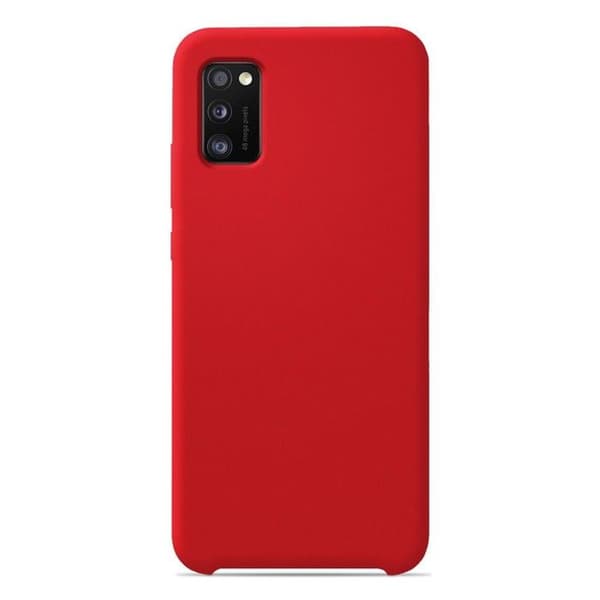 Vanligt Soft Touch Red silikonfodral som är kompatibelt med Samsung Galaxy A31