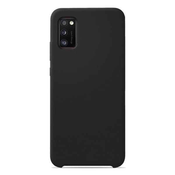 Vanligt Soft Touch Svart silikonfodral som är kompatibelt med Samsung Galaxy A31