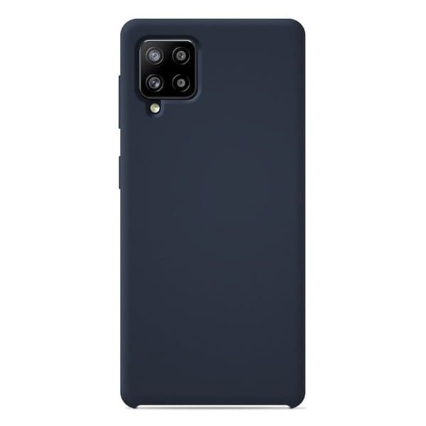 Vanligt Soft Touch Silikonfodral Night Blue kompatibelt med Samsung Galaxy A42 5G