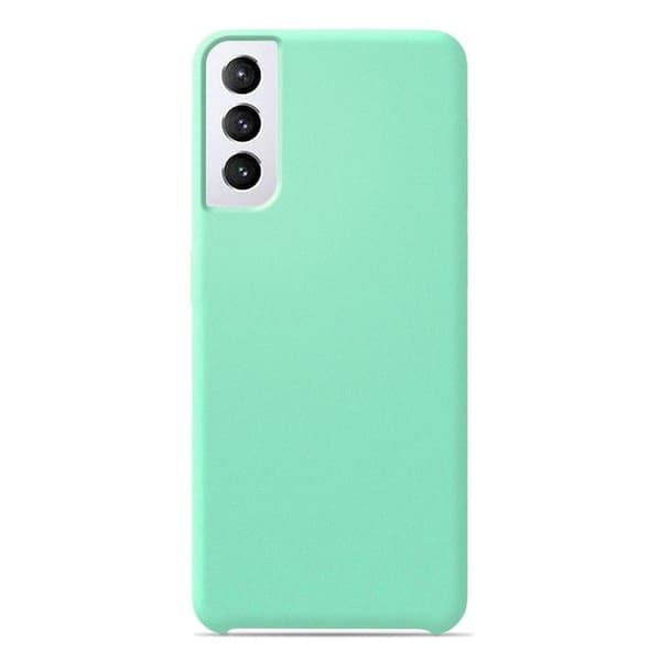 Vanligt Soft Touch Silikonfodral Vattengrönt kompatibelt Samsung Galaxy S21 Plus