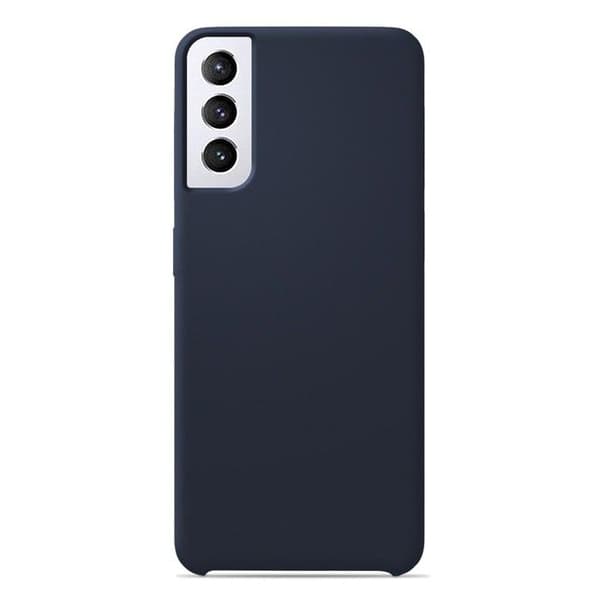 Vanligt Soft Touch Silikonfodral Night Blue kompatibelt med Samsung Galaxy S21 Plus