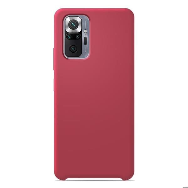 Vanligt Soft Touch Red silikonfodral som är kompatibelt med Xiaomi Redmi Note 9T 5G