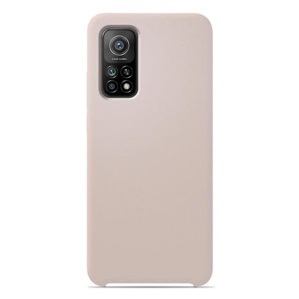Vanligt Soft Touch rosa sand silikonfodral kompatibelt med Xiaomi Mi 10T Mi 10T Pro