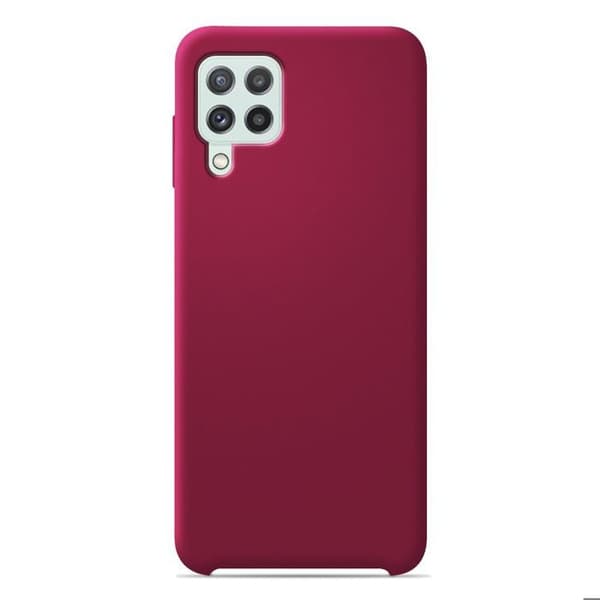Vanligt Soft Touch silikonfodral Passionsröd kompatibelt Samsung Galaxy A22 4G