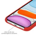 Miniatyrbild 2 av 2: Plain Soft Touch silikonfodral Passion red kompatibel med iPhone 14 Max