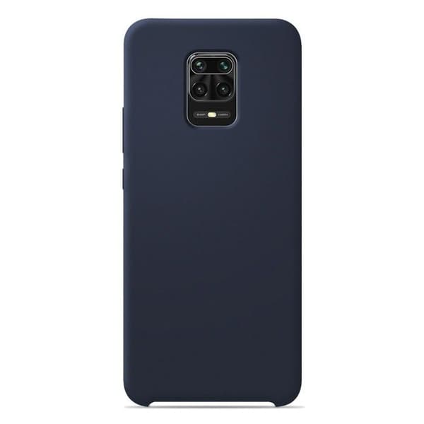 Vanligt Soft Touch Silikonfodral Night Blue kompatibelt med Xiaomi Redmi Note 9 Pro