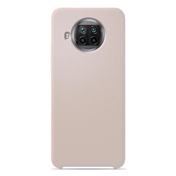Vanligt Soft Touch rosa sand silikonfodral som är kompatibelt med Xiaomi Mi 10T Lite